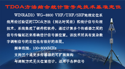 WG-8800 TDOA定位系統(tǒng)預(yù)告